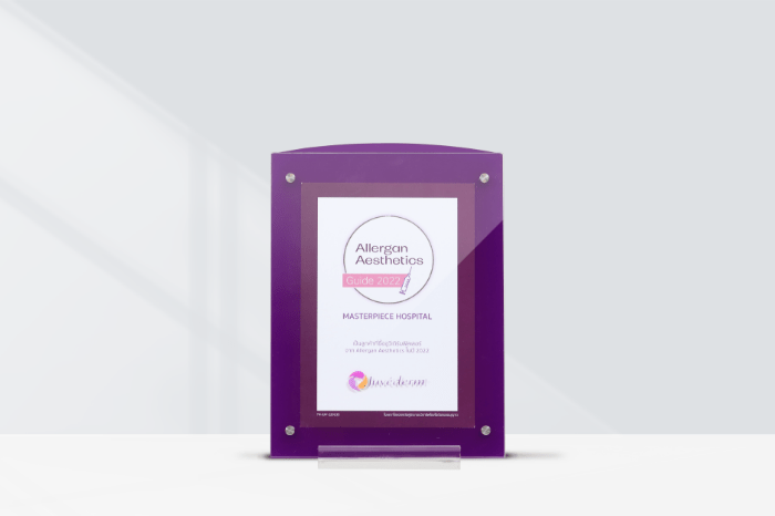 Masterpiece Hospital received the “Allergan Aesthetics Guide 2022” award